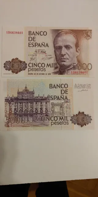 Billete 5000 Pesetas España 1979
