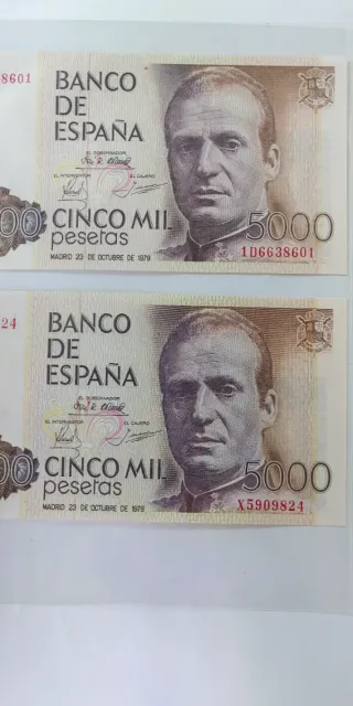 Billete 5000 Pesetas España 1979