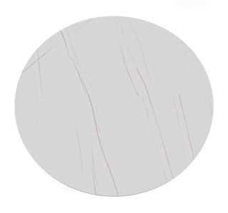 Mesa redonda / ovalada comedor porcelanico y acero