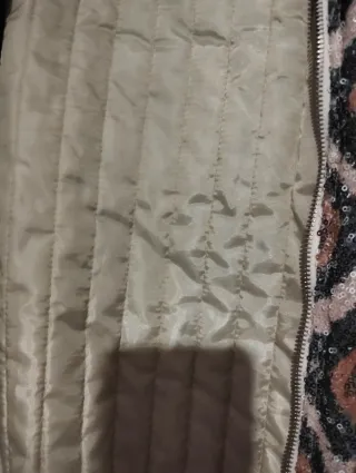 Bomber lentejuelas oro y plata