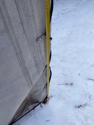 Centina per rimorchio visibile sul posto