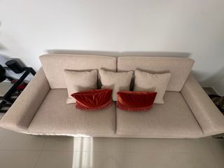 Sofá beige 249cm (4 plazas)