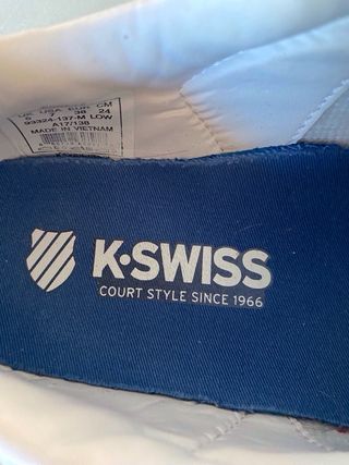 Deportivas K-Swiss Blancas y Azules