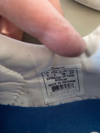 Deportivas K-Swiss Blancas y Azules