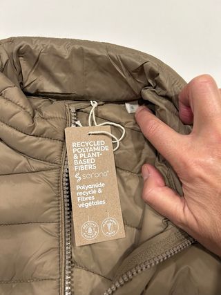 Chaleco beige talla S