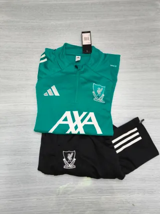 Chándal Liverpool Adidas Verde y Negro Talla L