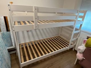 Cama Litera Individual IKEA Blanca