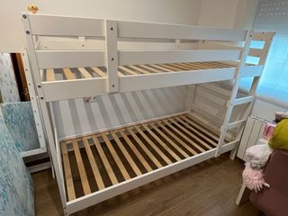 Cama Litera Individual IKEA Blanca