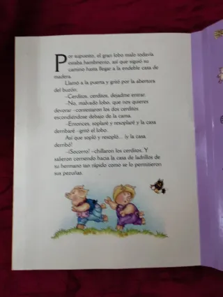 Los tres cerditos clásico en tres dimensiones