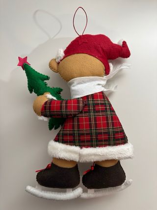 Orsacchiotto Babbo Natale con albero