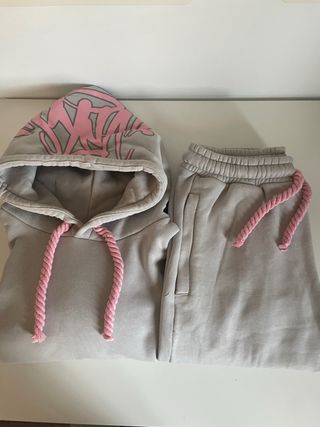 Chándal Syna World Gris y Rosa