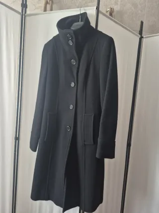 Abrigo de Lana Dean Bruni Negro