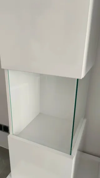 Pack de dos vitrinas blancas lacadas