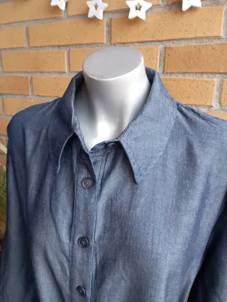 Vestido largo Zara azul