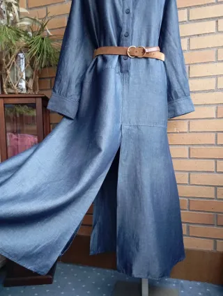 Vestido largo Zara azul