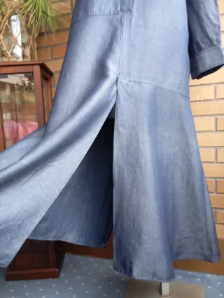 Vestido largo Zara azul