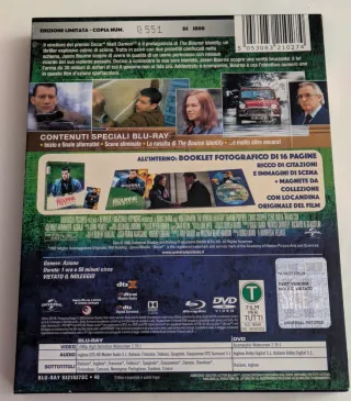 El Caso Bourne Blu-ray + DVD Edición Limitada
