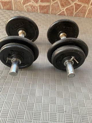 Mancuernas ajustables con discos 1-2kg