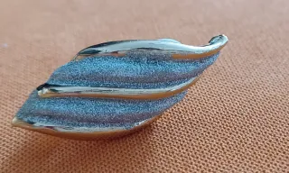 Orecchini vintage clip anni '80 oro/argento