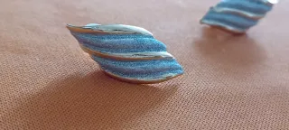 Orecchini vintage clip anni '80 oro/argento