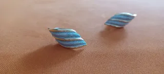 Orecchini vintage clip anni '80 oro/argento