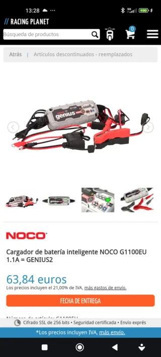Cargador Batería Genius Noco G1100