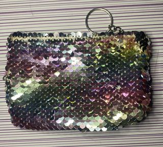 Monedero lentejuelas multicolor