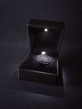 Anillo Oro blanco 18k Diamante GIA 0.60 ct