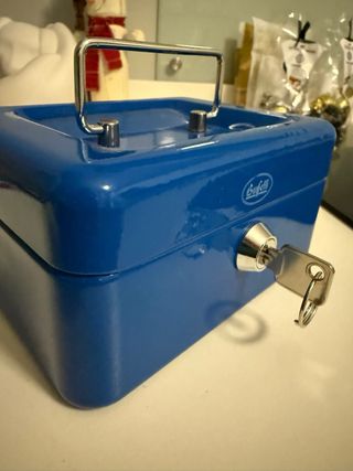 Cassetta di sicurezza Buffetti blu