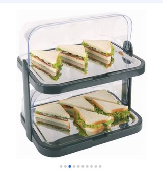 Expositor buffet 2 niveles