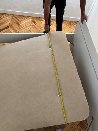 Somier Beige 135x180 con Patas