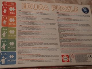 Puzzles Progressive EDUCA / 3-5 años - 5€ + Regalo