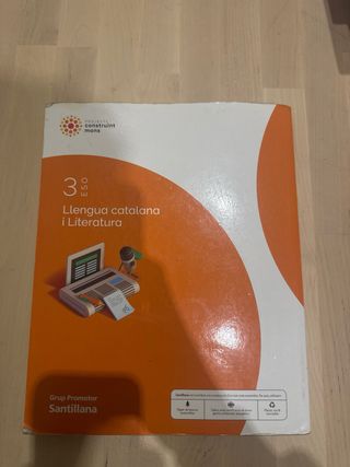Libro Santillana de catalán de 3ºESO