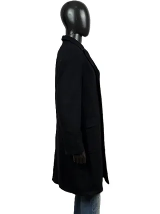 Armani Jeans Cappotto Lana Nero Uomo Tg 48