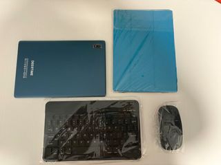 Tablet Android Azul con Teclado y Ratón