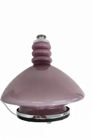 Candeeiro vintage opalino roxo