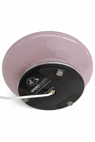 Candeeiro vintage opalino roxo