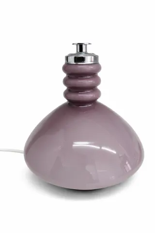 Candeeiro vintage opalino roxo