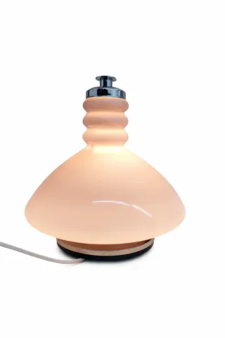 Candeeiro vintage opalino roxo