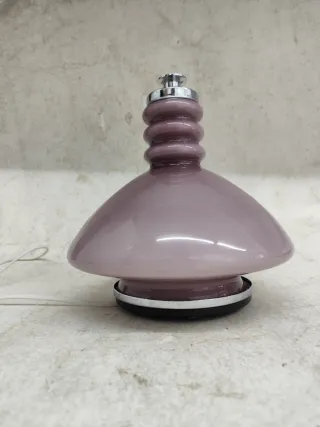 Candeeiro vintage opalino roxo