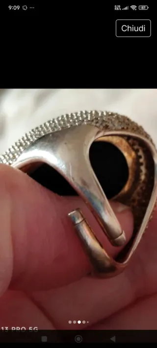 Anello by Simon Argento Pietra Nera