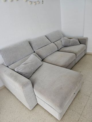 Sofá cama 3 plazas con chaiselongue