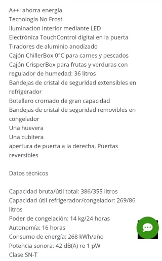 Frigorífico Bosch KGN39X135 A++ No Frost