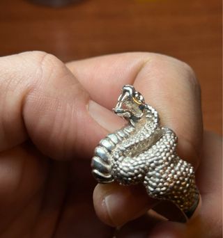 Anillo y pulsera cobra Plata 925