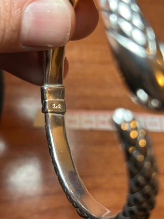 Anillo y pulsera cobra Plata 925