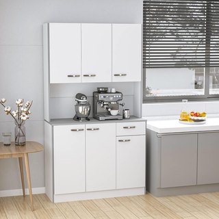 Credenza Cucina con Armadietti, Cassetto e Piano P