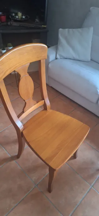 4 Sillas Pino Macizo