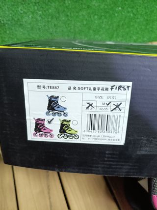 Patines rosas KRF PATÍN FREESKATE AJUSTABLE HARD FIRST