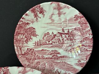 🇬🇧 3 Platitos Ridgway Escena Campestre