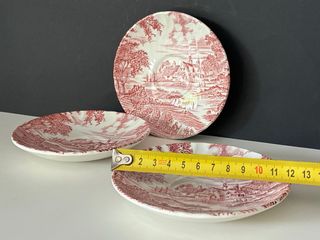 🇬🇧 3 Platitos Ridgway Escena Campestre